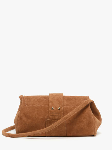 Shoulder Bag S Agnes Suede Leather Etrier Brown agnes EAGV205S other view 7